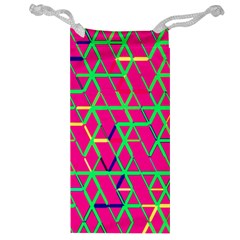 Abstrait Neon Rose Jewelry Bag by kcreatif