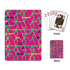 Abstrait Neon Rose Playing Cards Single Design (rectangle) by kcreatif