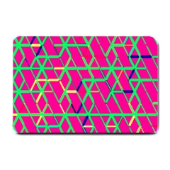 Abstrait Neon Rose Small Doormat 