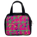 Abstrait Neon Rose Classic Handbag (Two Sides) Front