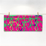 Abstrait Neon Rose Hand Towel Front