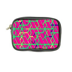 Abstrait Neon Rose Coin Purse