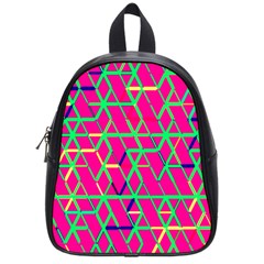 Abstrait Neon Rose School Bag (small) by kcreatif