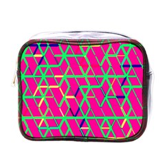 Abstrait Neon Rose Mini Toiletries Bag (One Side)