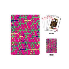 Abstrait Neon Rose Playing Cards Single Design (mini) by kcreatif