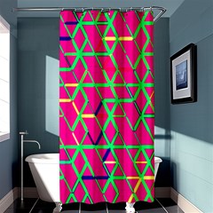 Abstrait Neon Rose Shower Curtain 36  x 72  (Stall) 