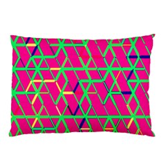 Abstrait Neon Rose Pillow Case (Two Sides)