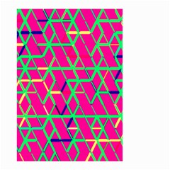 Abstrait Neon Rose Small Garden Flag (Two Sides)