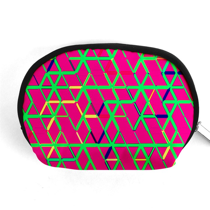 Abstrait Neon Rose Accessory Pouch (Medium)