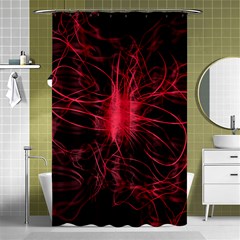 Lumière Rouge Shower Curtain 48  X 72  (small)  by kcreatif