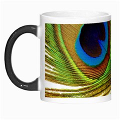 Peacock Feather Plumage Colorful Morph Mugs by Sapixe