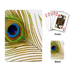 Peacock Feather Plumage Colorful Playing Cards Single Design (rectangle) by Sapixe