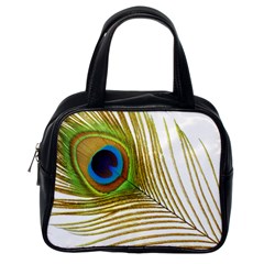 Peacock Feather Plumage Colorful Classic Handbag (one Side) by Sapixe