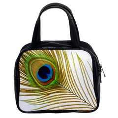 Peacock Feather Plumage Colorful Classic Handbag (two Sides) by Sapixe