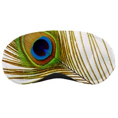 Peacock Feather Plumage Colorful Sleeping Mask by Sapixe