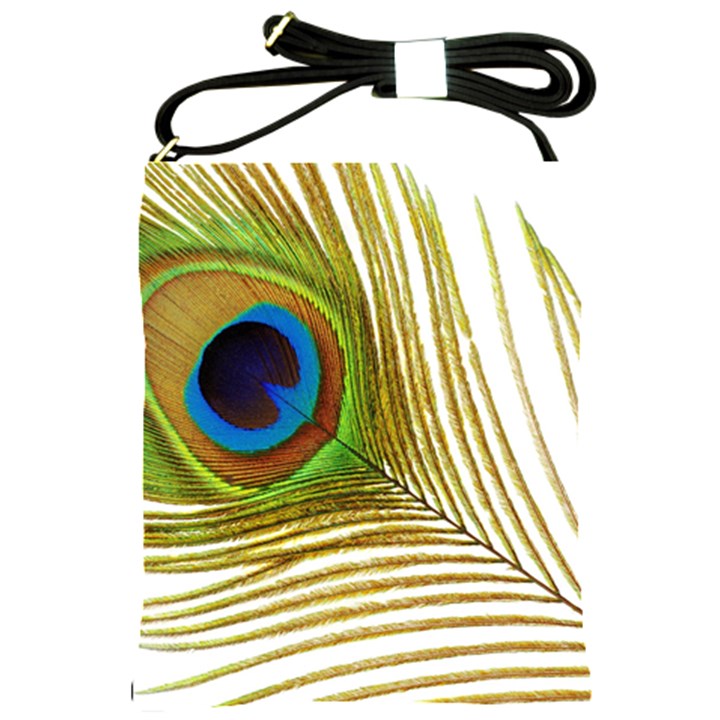 Peacock Feather Plumage Colorful Shoulder Sling Bag