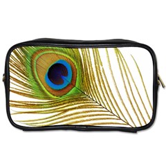 Peacock Feather Plumage Colorful Toiletries Bag (one Side) by Sapixe