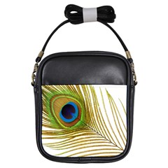 Peacock Feather Plumage Colorful Girls Sling Bag