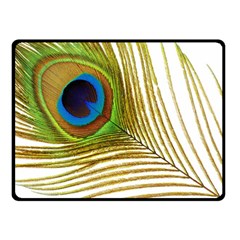 Peacock Feather Plumage Colorful Fleece Blanket (small) by Sapixe