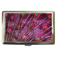 Peacock Feathers Color Plumage Cigarette Money Case