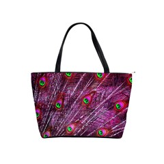 Peacock Feathers Color Plumage Classic Shoulder Handbag by Sapixe