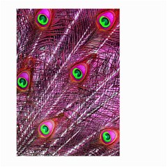 Peacock Feathers Color Plumage Large Garden Flag (two Sides) by Sapixe