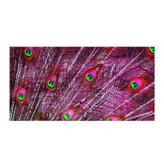 Peacock Feathers Color Plumage Satin Wrap by Sapixe