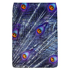 Peacock Feathers Color Plumage Blue Removable Flap Cover (l) by Sapixe