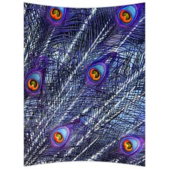 Peacock Feathers Color Plumage Blue Back Support Cushion by Sapixe