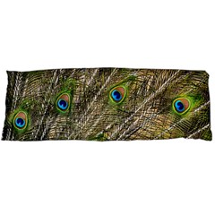 Peacock Feathers Color Plumage Green Body Pillow Case (dakimakura) by Sapixe