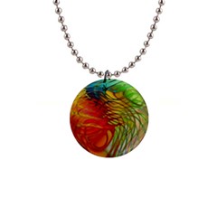 Texture Art Color Pattern 1  Button Necklace by Sapixe