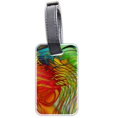 Texture Art Color Pattern Luggage Tag (two Sides) by Sapixe