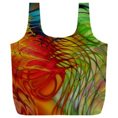 Texture Art Color Pattern Full Print Recycle Bag (xxl)