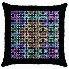 Abstrait Formes Colors Throw Pillow Case (black) by kcreatif