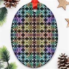 Abstrait Formes Colors Oval Ornament (two Sides) by kcreatif