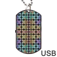 Abstrait Formes Colors Dog Tag Usb Flash (two Sides) by kcreatif