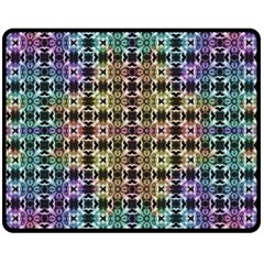 Abstrait Formes Colors Double Sided Fleece Blanket (medium)  by kcreatif