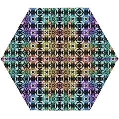 Abstrait Formes Colors Wooden Puzzle Hexagon