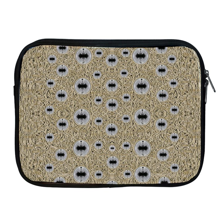 One Island Surrounded By Love And Wood Lace Apple iPad 2/3/4 Zipper Cases