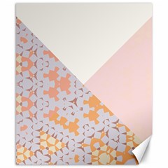 Abstrait Triangles Rose Canvas 8  X 10  by kcreatif