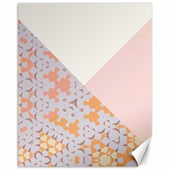 Abstrait Triangles Rose Canvas 16  X 20  by kcreatif