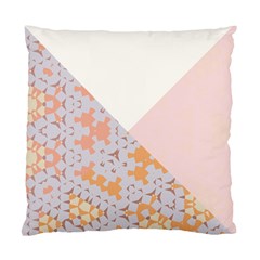 Abstrait Triangles Rose Standard Cushion Case (two Sides) by kcreatif