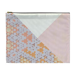 Abstrait Triangles Rose Cosmetic Bag (xl) by kcreatif