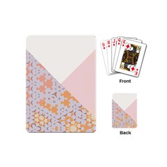 Abstrait Triangles Rose Playing Cards Single Design (mini) by kcreatif