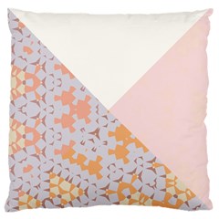 Abstrait Triangles Rose Large Cushion Case (two Sides) by kcreatif