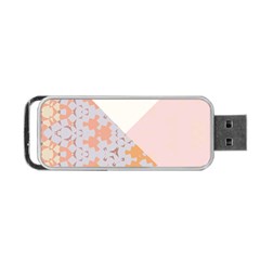 Abstrait Triangles Rose Portable Usb Flash (two Sides) by kcreatif