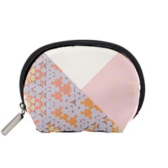 Abstrait Triangles Rose Accessory Pouch (small) by kcreatif