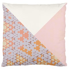 Abstrait Triangles Rose Standard Flano Cushion Case (one Side) by kcreatif