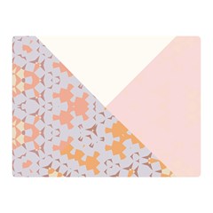 Abstrait Triangles Rose Double Sided Flano Blanket (mini)  by kcreatif