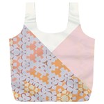 Abstrait Triangles Rose Full Print Recycle Bag (XXXL) Front